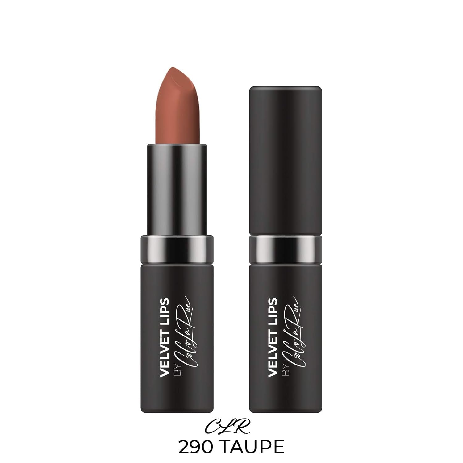 Coco La Rue Creamy Velvet Lipstick Lustrous Mauve Lipstick, High-Shine Plumping Lip Balm, Hydrating Lip Color (CLR-C 290 Taupe) - WORLD TIME VISITS