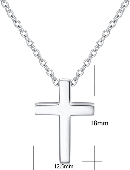 S925 Sterling Silver Small Cross Pendant Necklace Bracelet Earrings
