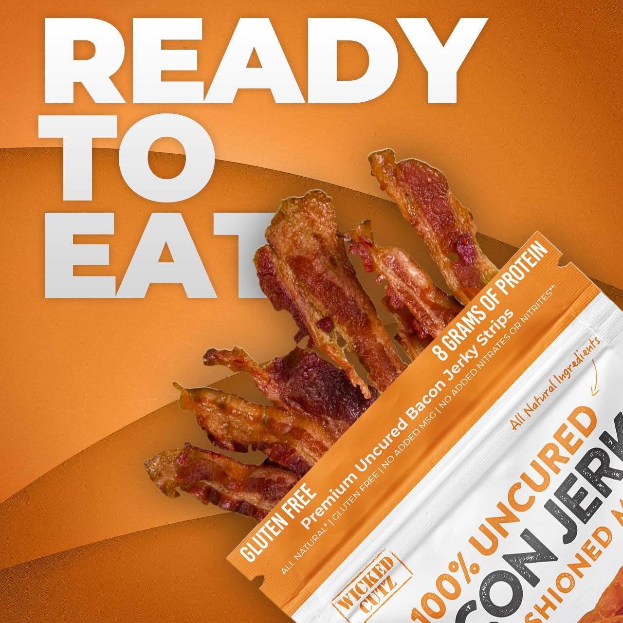 Bacon Jerky Variety Pack, Tender, Flavorful, Easy to Chew Bacon Jerky with up to 24G Protein per Bag, Gift Basket for Men, Unique Gifts for Men, Food Gifts (5 Bags) - WORLD TIME VISITS