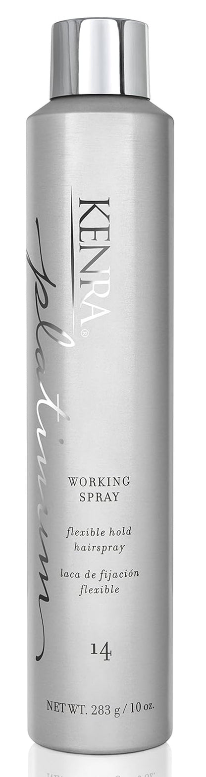 Kenra Platinum Working Spray 14 | Flexible Hold Hairspray | Fast-Drying, Non-Sticky | Creates Volume & Texture | Leaves Hair with Frizz-Free Shine | All Hair Types - WORLD TIME VISITS