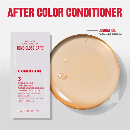 Colorsilk Tone + Gloss + Care Demi Permanent Hair Color, Dye Kit with Leave-In Scalp and Haircare Serum, 2X Shinier, 4X Stronger, 1 Black, 4.5 Fl Oz