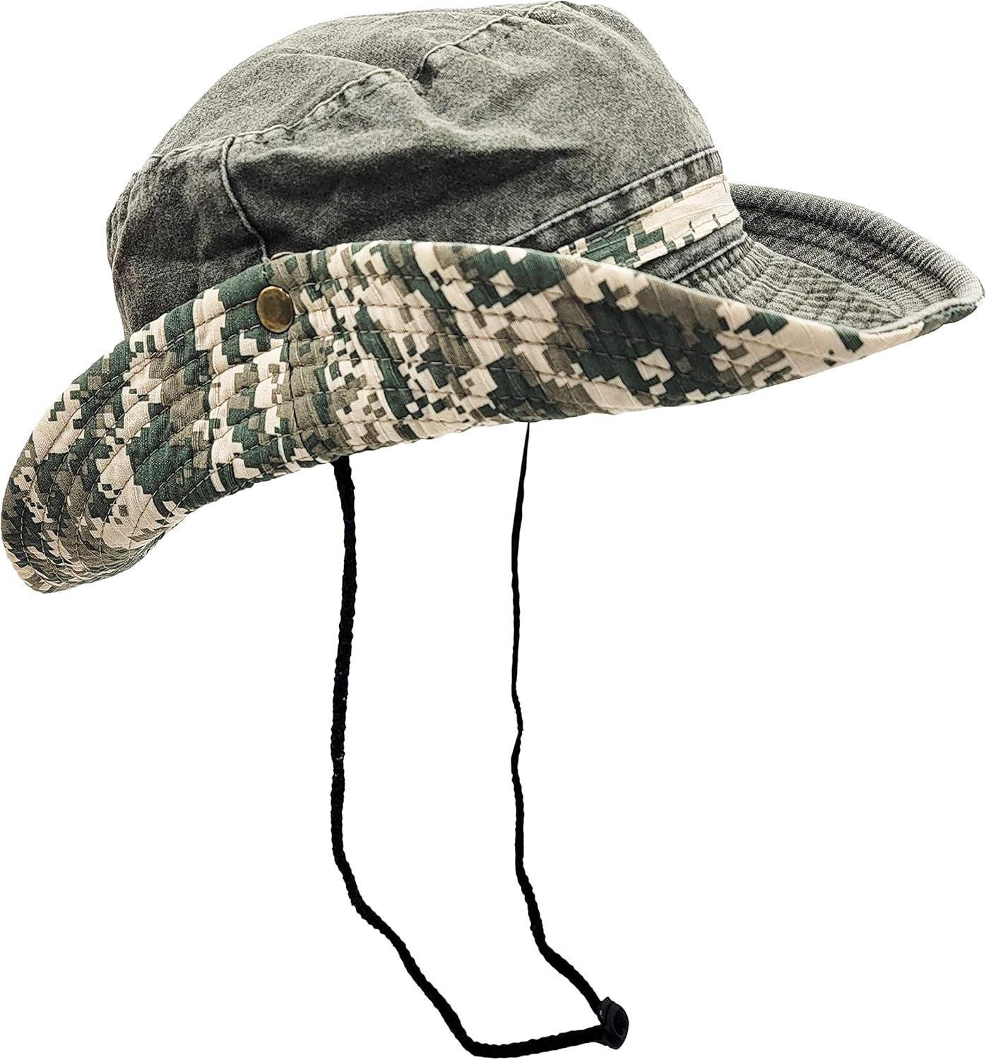 Outdoor Boonie Sun Hat for Hiking, Camping, Fishing, Operator Floppy Military Camo Summer Cap for Men or Women
