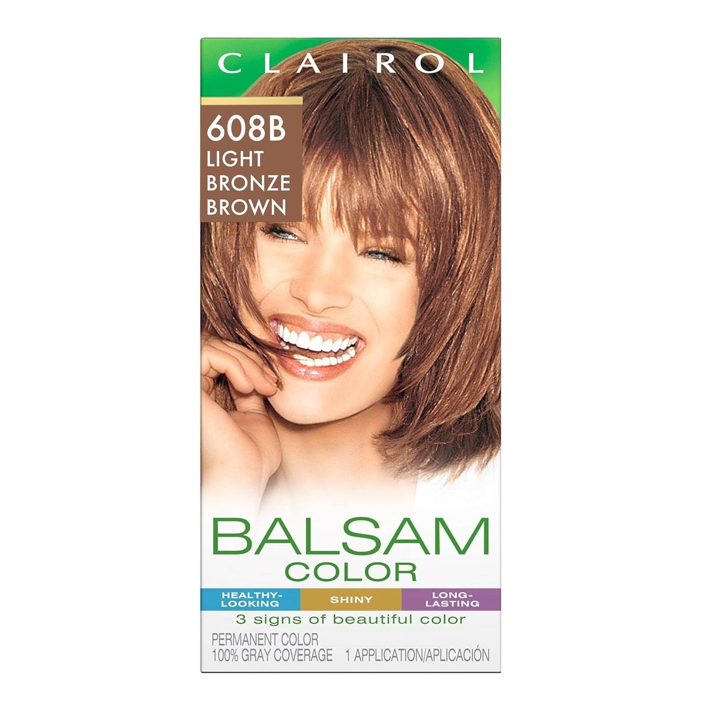 Balsam Permanent Hair Dye, 608B Light Bronze Brown Hair Color, Pack of 1 - WORLD TIME VISITS