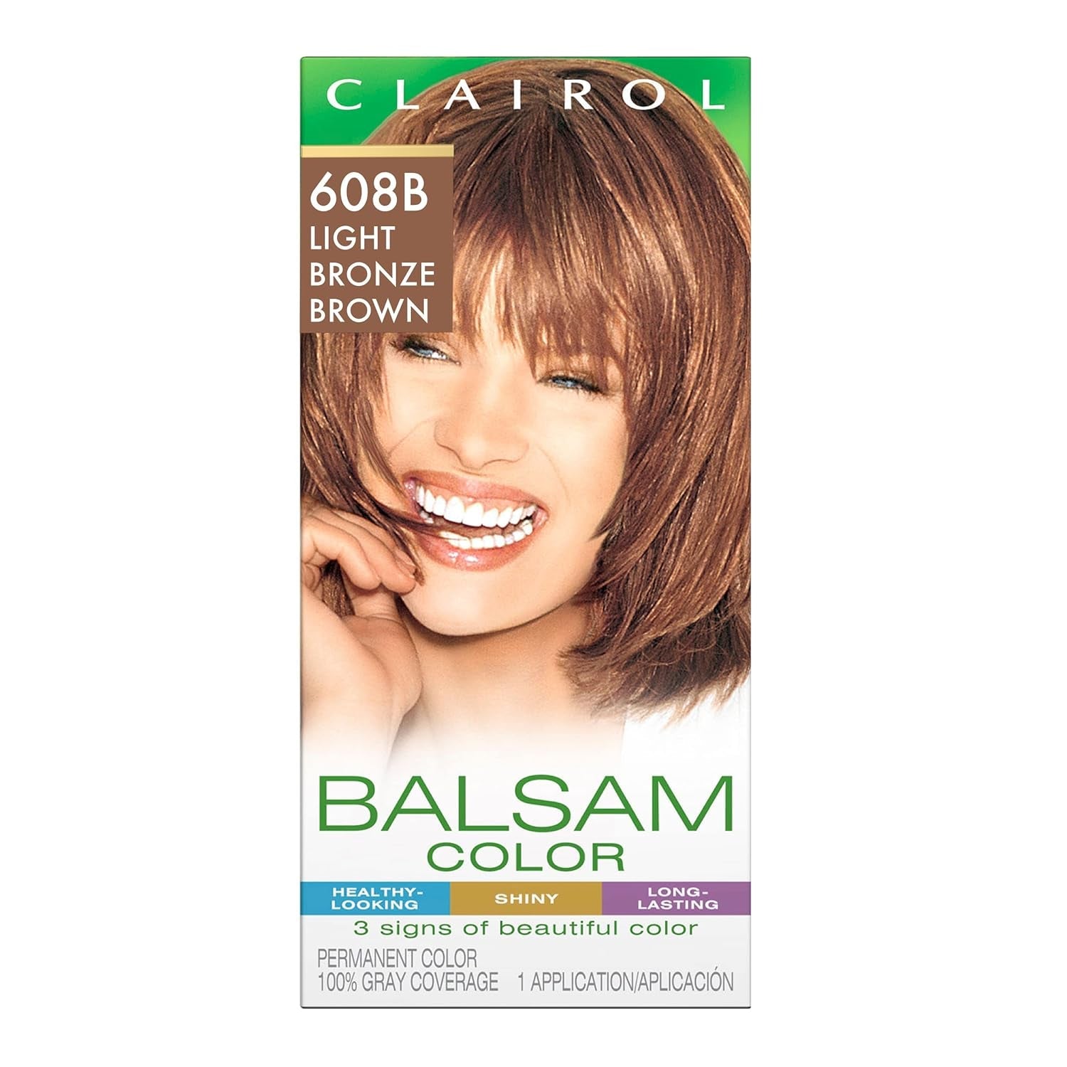 Balsam Permanent Hair Dye, 608B Light Bronze Brown Hair Color, Pack of 1 - WORLD TIME VISITS