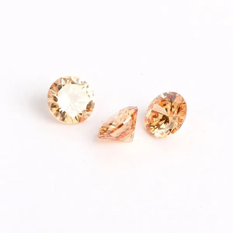 4Mm 50Pcs/Pack Cubic Zirconia Stone Loose Crystal Beads for Jewelry Making Findings