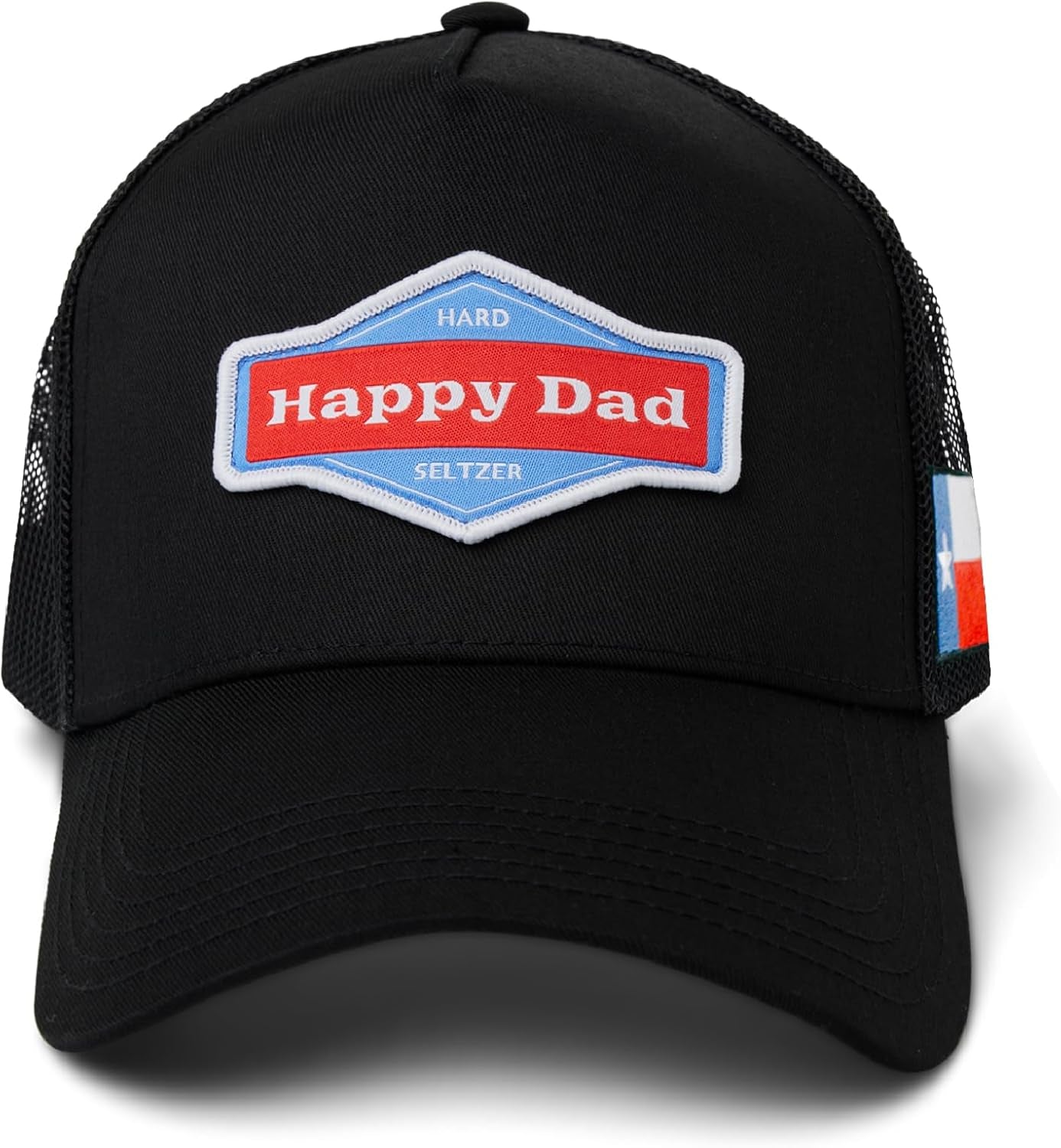 Happy Dad Hats for Men and Women, Available in Trucker Hat, 6 Panel Snapback Hat or Baseball Cap, Holiday & Birthday Gifts