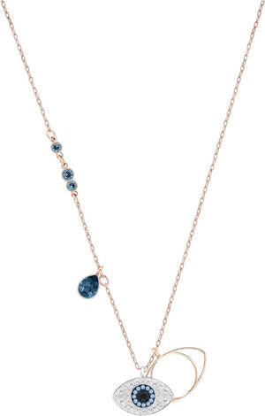 Symbolic Evil Eye Crystal Jewelry Collection, Featuring Necklaces, Earrings, and Bracelets