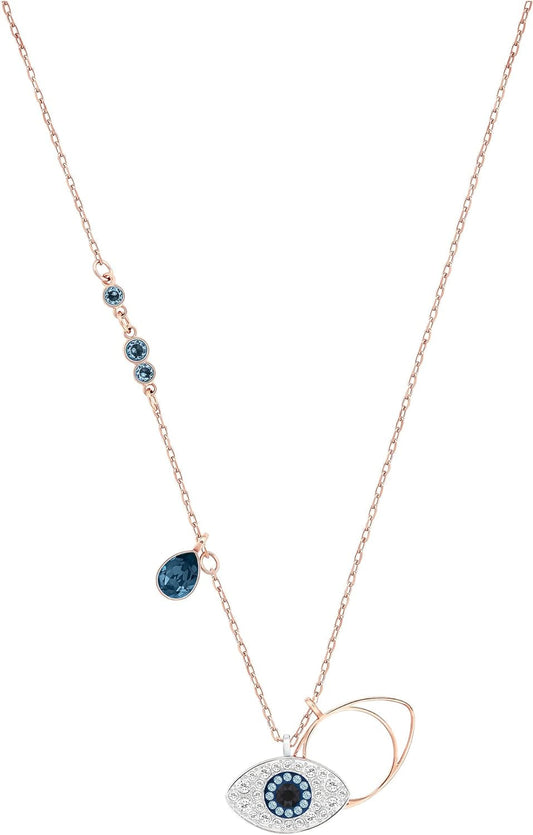 Symbolic Evil Eye Crystal Jewelry Collection, Featuring Necklaces, Earrings, and Bracelets