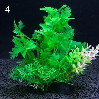 Fashion Luxury 14Cm Plants Plastic Simulation Artificial Plants Aquarium Water Ornament Fish Tank Grass Decoration
