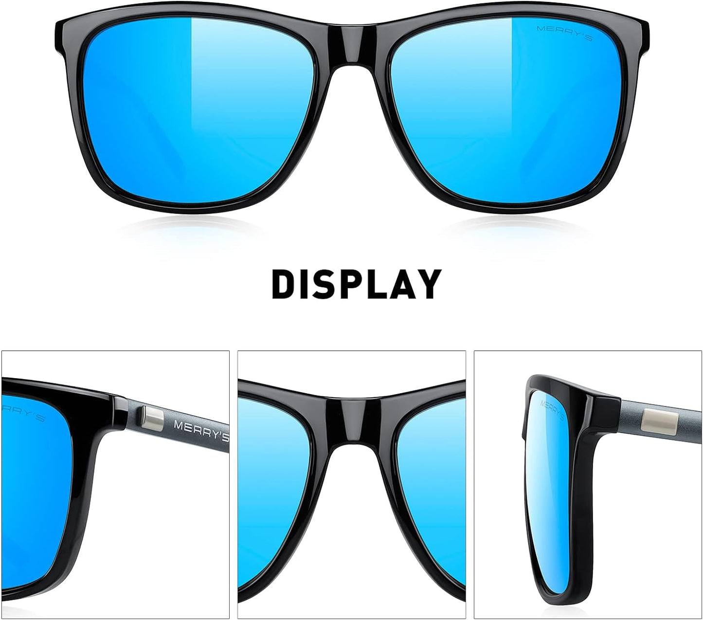 Unisex Polarized Aluminum Sunglasses Vintage Sun Glasses for Men/Women S8286