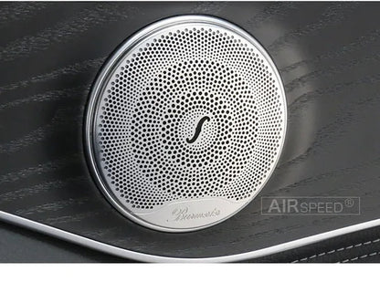 4PCS for Mercedes Benz W205 W213 Glc AMG Accessories for Mercedes GLC Benz W205 W213 Interior Trim Door Audio Speaker Cover