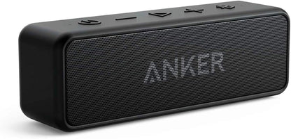 Soundcore 2 Portable Bluetooth Speaker with IPX7 Waterproof, 24-Hour Playtime, Wireless Stereo Pairing, 12W Stereo Sound, Bluetooth 5, Bassup, Electronics for Home, Shower, Outdoors, Travel - WORLD TIME VISITS
