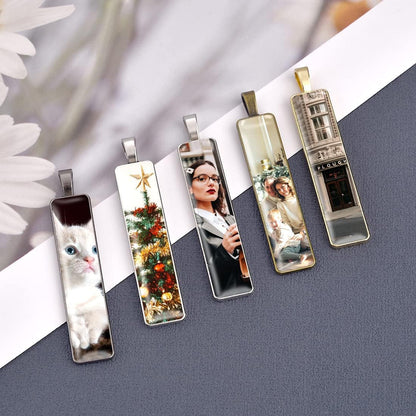 60Pcs Pendant Tray Bezel Setting Kit-30Pcs Rectangle Cabochon Settings and 30Pcs Rectangle Clear Glass Cabochon Dome Tiles Cameo for DIY Jewelry Making Antique Silver - WORLD TIME VISITS