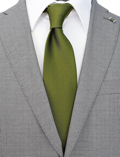 Extra Long Solid Tie for Men Big and Tall, 63 or 70 Inch XL Plain Ties - WORLD TIME VISITS