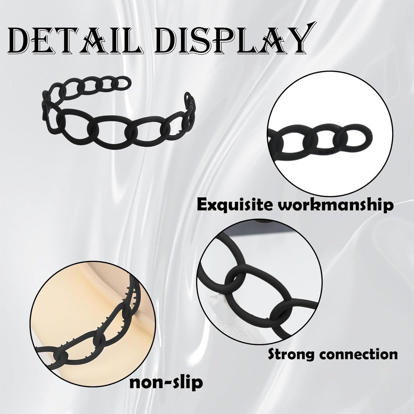 9 Pcs Plastic Headbands with Teeth,Headbands for Women Men Non Slip,Comb Hair Bands Accessory for Teen Girls,Coffee and Black