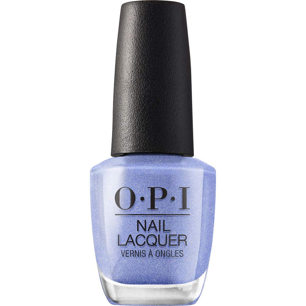 OPI Nail Lacquer Nail Polish | Opaque Light Blue Purple Shimmer Chip Resistant Nail Polish | Vegan, Fast Drying, Streak Free