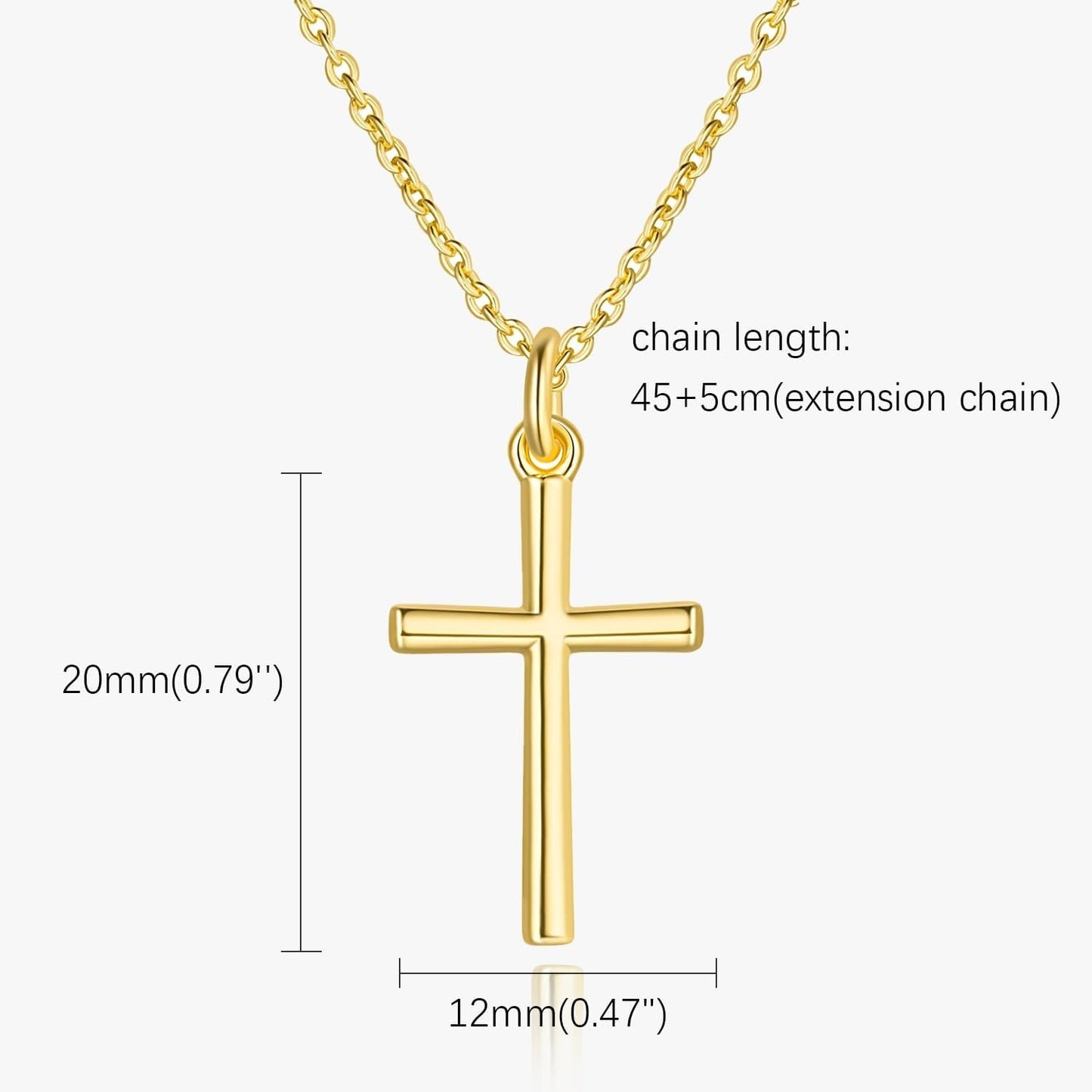 14K Gold Cross Necklaces for Women Gold Cross Chain Minimalist Pendant Small Necklace for Women Jewelry - WORLD TIME VISITS