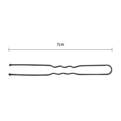 300 Hair Bun Bobby Pins U Shaped Pin Hair Grips to Clip Ballet Hair Net for Women 7 CM/2.8 Inch Black