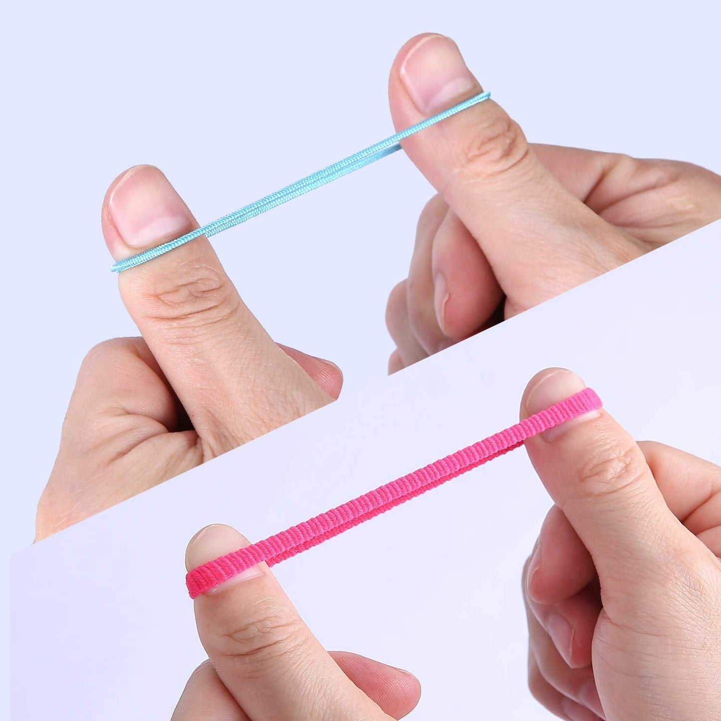 300 Pack Hair Ties  Baby Toddlers Girls Elastics Hair Bands Black Colorful Small Rubber Bands Ponytail Pigtails Holders Not Harm to Hair (Color A)