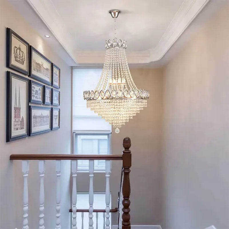 French Empire Crystal Chandelier LED Ceiling Lamp Ceiling Lighting Lamp Palace Villa
