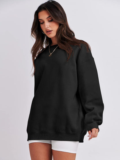 Sweatshirt for Women Oversized Crewneck Hoodies Fleece Casual Pullover Top Fall Fashion Outfits Clothes 2025