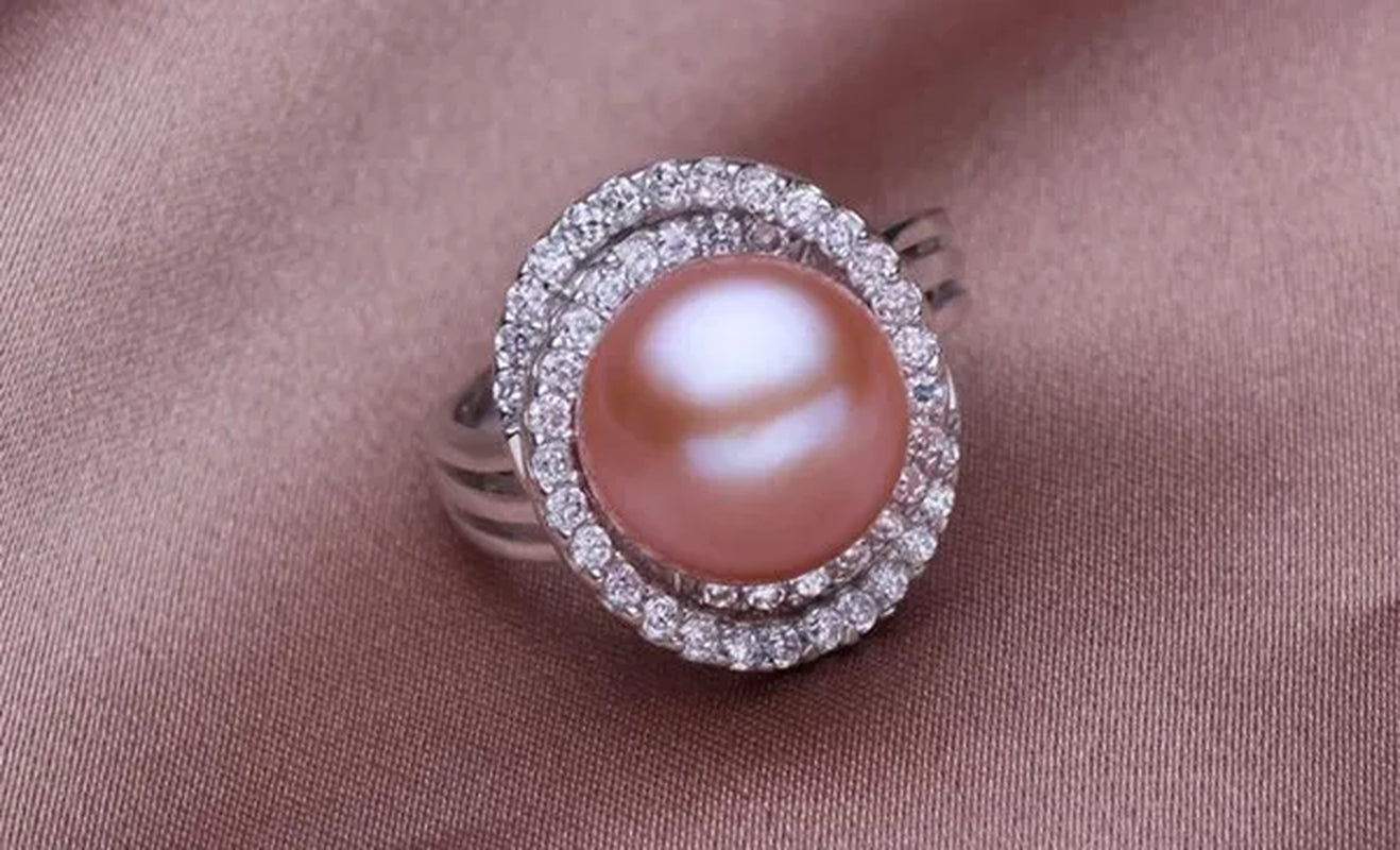 AAA + 11-12mm South Sea Pearl Ring oval
