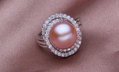 AAA + 11-12mm South Sea Pearl Ring oval