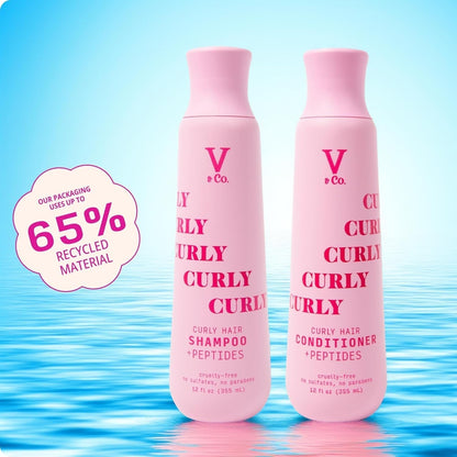 . Beauty Curly Hair Conditioner with Peptide Technology, 12 Oz, Sulfate Free Conditioner for Naturally Curly Hair, Gentle, Color Safe Conditioner