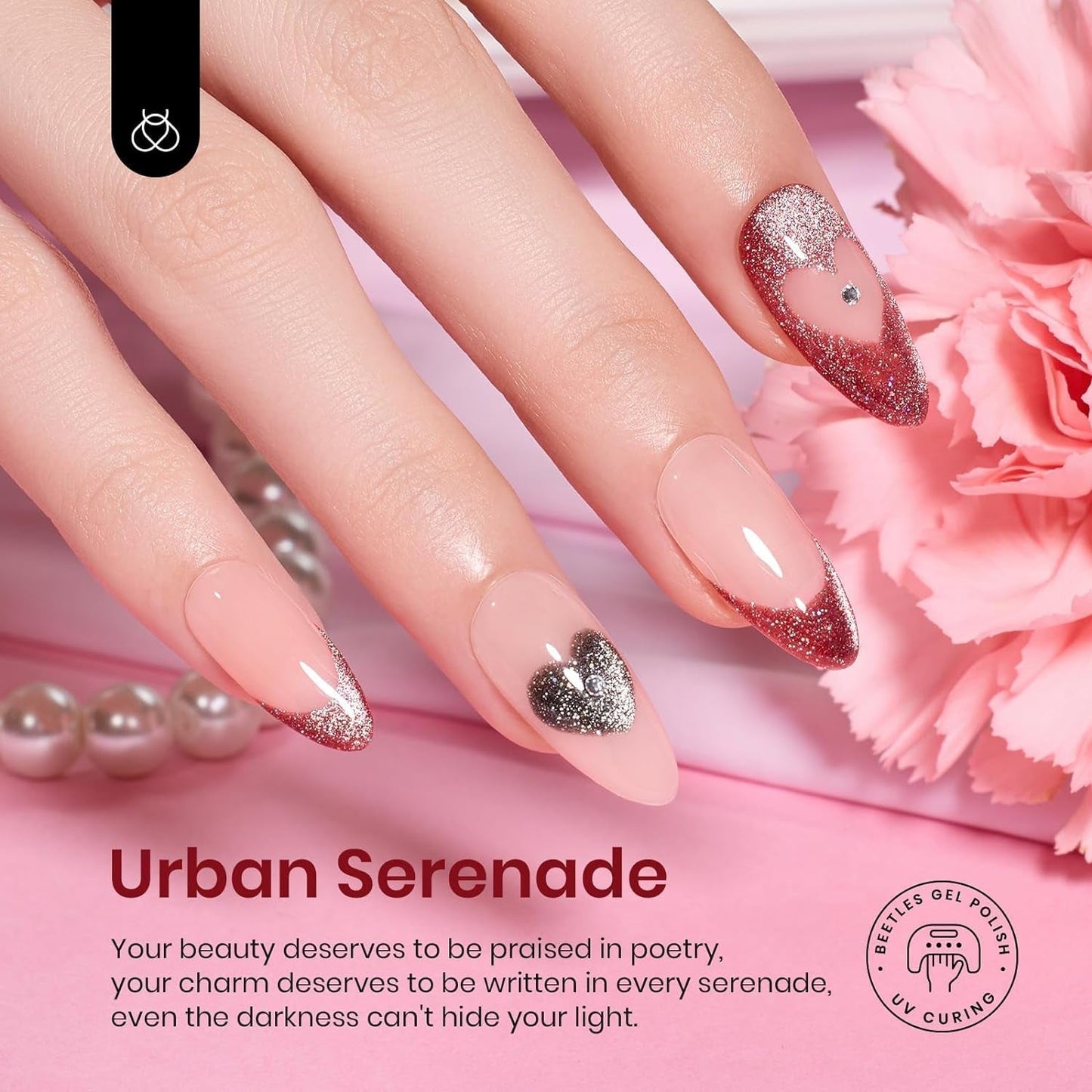 Beetles Cat Eye Gel Nail Polish Set 6 Colors Glitter Red Purple Blue Nail Polish with Magnet Spring Gel Polish Soak off U V Led Gifts for Women Girls Salon DIY Home - WORLD TIME VISITS