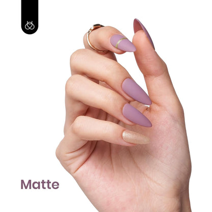 Beetles Gel Nail Polish, 1Pcs 0.5Oz 15Ml Gray Purple Gel Smoky Purple Nail Polish Soak off UV LED Nail Lamp Nail Art Manicure Salon DIY Home Solid Gel Nail Design Decoration Gifts for Women