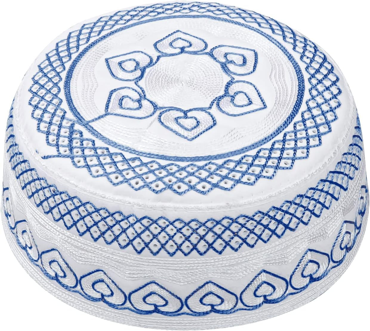 Muslim Prayer Kufi Hat for Men Boys Islamic Beanie Skull Cap Prayer Headwear Embroidery Kofia Topi Sun Hat Ramadan Eid Gift - WORLD TIME VISITS