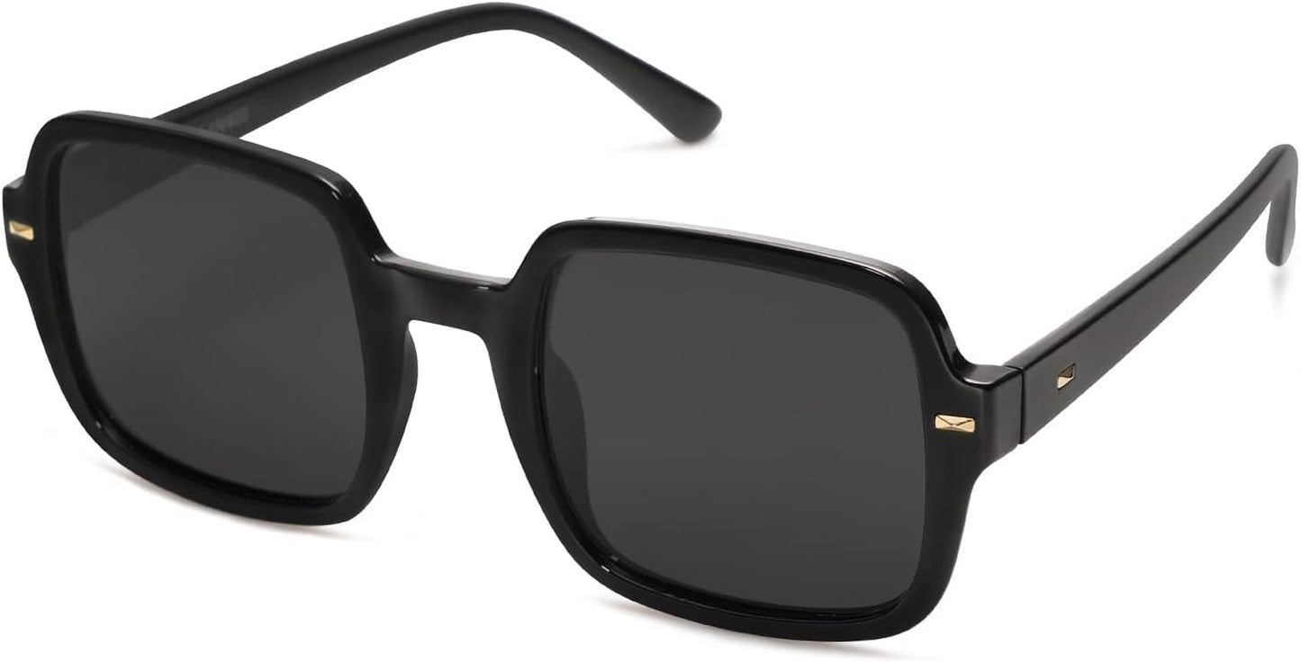 Retro Square Polarized Sunglasses for Women Men Classic Trendy Sunnies SJ2226