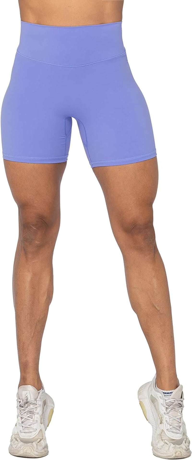 Sunzel No Front Seam High Waist Biker Shorts for Women, Squat Proof Yoga Workout Gym Bike Shorts