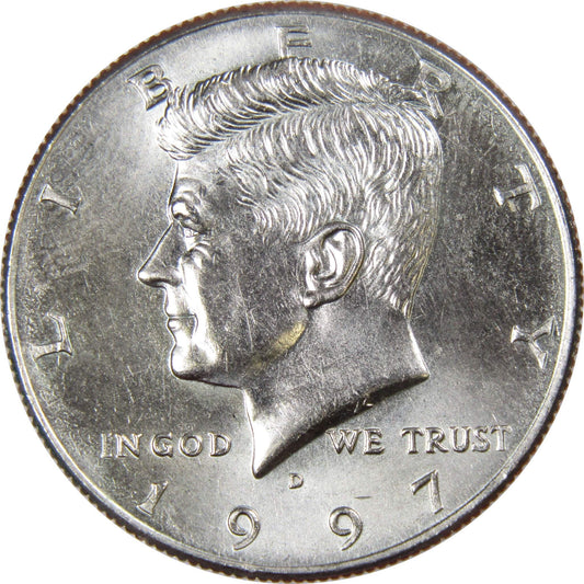 1997 D Kennedy Half Dollar BU Uncirculated Mint State 50C US Coin Collectible Master Coins - WORLD TIME VISITS