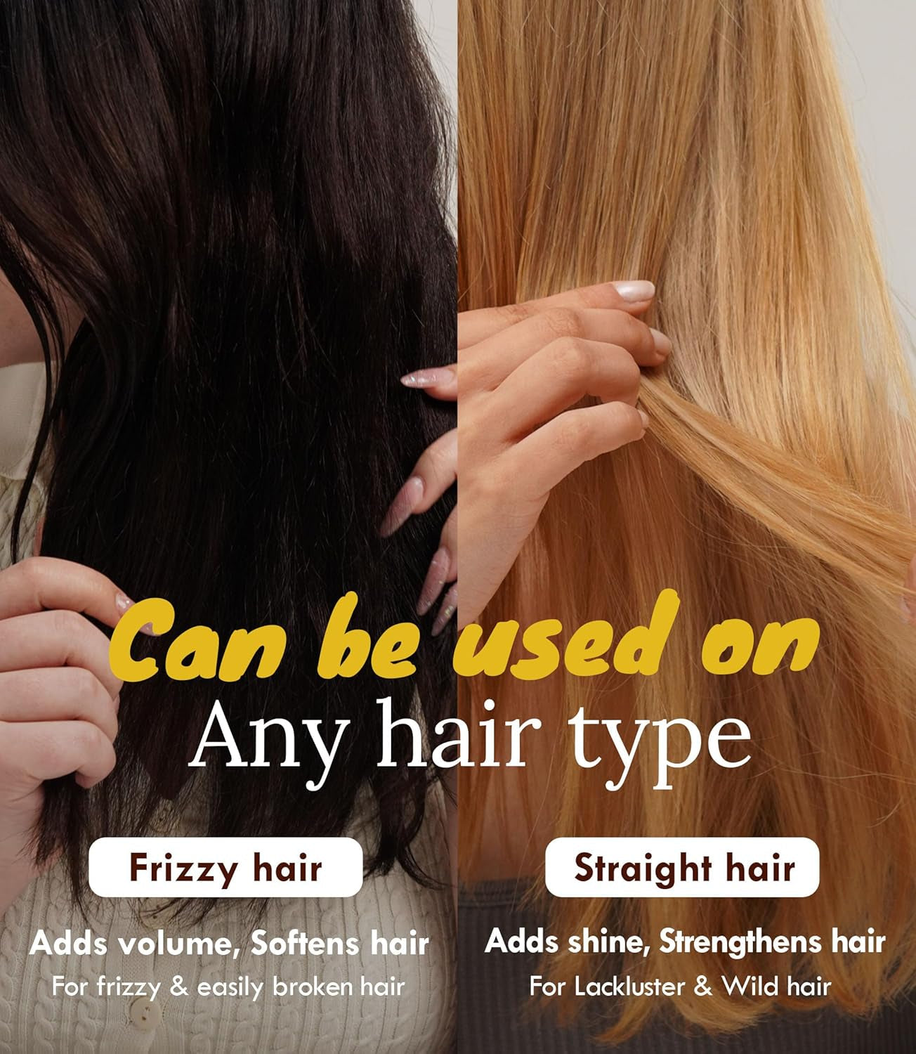 Silk Oil Hair Treatment for Repair, Frizz Control & Shine - with Jojoba Oil for Dry, Damaged Hair Growth - 5.07 Fl Oz
