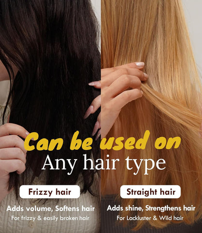Silk Oil Hair Treatment for Repair, Frizz Control & Shine - with Jojoba Oil for Dry, Damaged Hair Growth - 5.07 Fl Oz