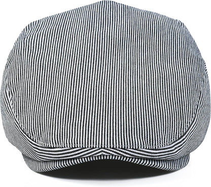 Men'S Cotton Ivy Gatsby Newsboy Hat Summer Driving Scally Cap Thin