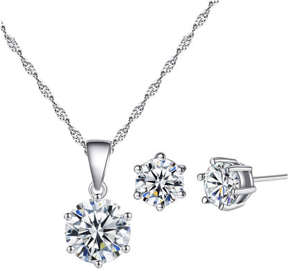Clearance Deals Fahion Women Charm Bridal Engagement Crystal Rhinestone Snowflake Pendant Necklace Jewelry Gift by (A)