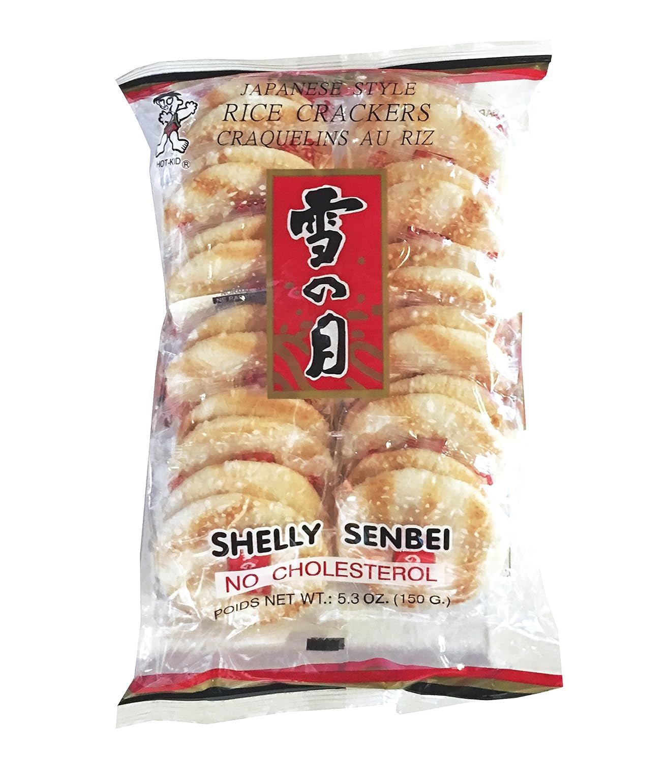 Big Shelly Shenbei Snowy Crispy Rice Cracker Biscuits - Sugar Glazed 5.30 Oz. - WORLD TIME VISITS
