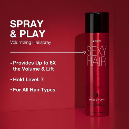 Big Spray & Play Volumizing Hairspray | Hold and Shine | up to 72 Hour Humidity Resistance | All Hair Types