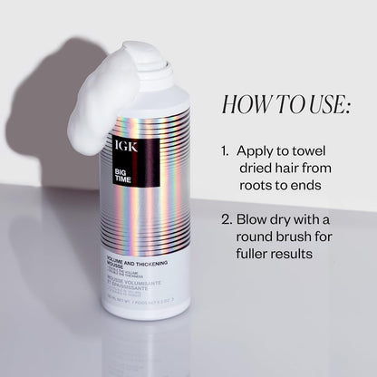 Big Time Volume Hair Mousse | Volume + Thickening + Lightweight Formula | 6.2 Oz