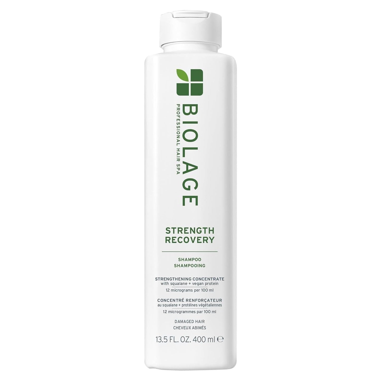 Biolage Strength Recovery Shampoo - Reduces Breakage & Detangles, for Damaged Hair, with Olive Squalane & Vegan Proteins, Paraben & Mineral Oil - Free, Packaging May Vary - WORLD TIME VISITS
