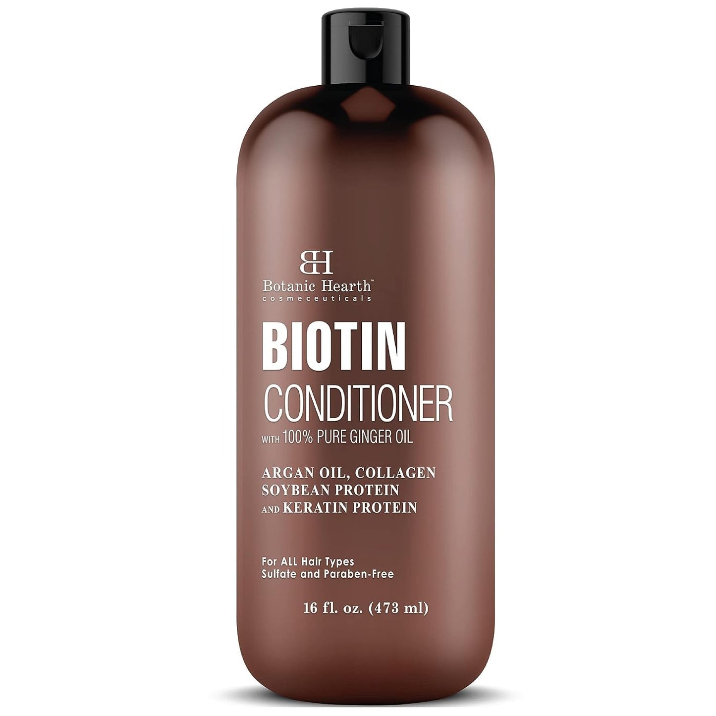 Biotin Conditioner with Ginger Oil & Keratin | for Hair Growth |With Turmeric Extract, Argan Oil, Tea Tree Oil & Vitamin E | Sulphate & Paraben Free | 16 Fl Oz - WORLD TIME VISITS