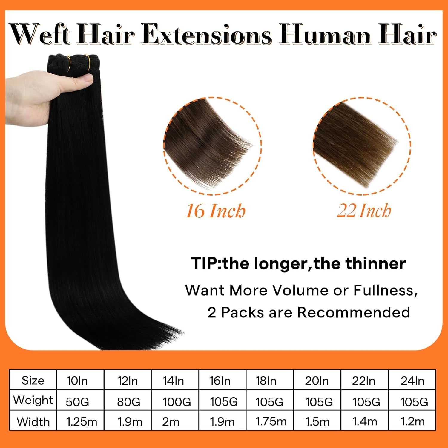 Black Hair Extensions Real Human Hair Sew in Bundles 20 Inch Weft Hair Extensions Human Hair Black Straight Human Hair Bundles Double Weft Real Human Hair Extensions for Black Women 105G - WORLD TIME VISITS