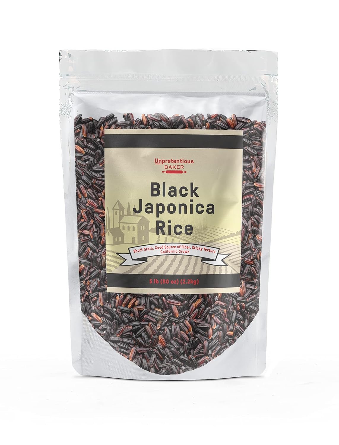 Black Japonica Rice, (5 Lb), Good Source of Dietary Fiber, Nutty Flavor - WORLD TIME VISITS