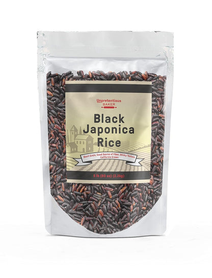 Black Japonica Rice, (5 Lb), Good Source of Dietary Fiber, Nutty Flavor - WORLD TIME VISITS