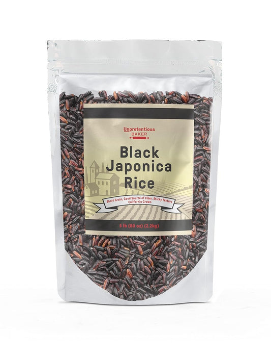 Black Japonica Rice, (5 Lb), Good Source of Dietary Fiber, Nutty Flavor - WORLD TIME VISITS