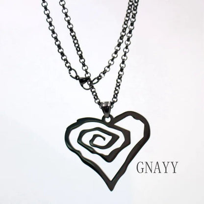 Black Marilyn Manson Heart ROSE charm NEW MM Rose TOP round chain 18-36inch necklace