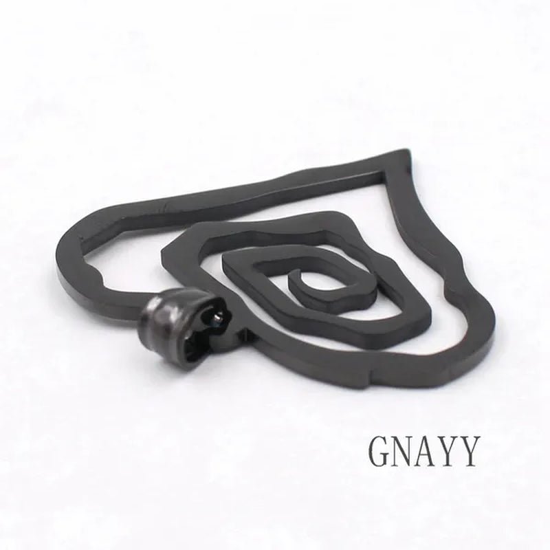 Black Marilyn Manson Heart ROSE charm NEW MM Rose TOP round chain 18-36inch necklace