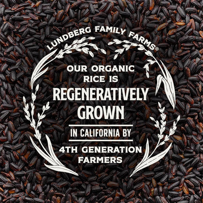Black Pearl Rice, Regenerative Organic Certified – Full-Bodied Black Rice, Responsibly Grown in California, 16 Oz